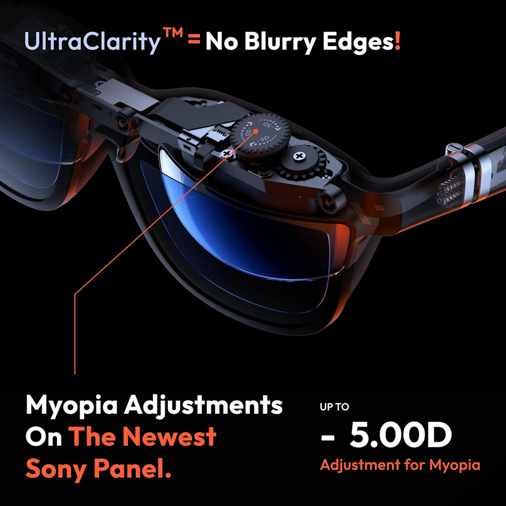 VITURE Pro XR/AR Glasses, 135" 120Hz 1000Nits Display, Harman Audio,Electrochromic Film,Myopia Adjustments,for iPhone 17/16/15/Android/Mac/PC/Steam Deck-Used Like New