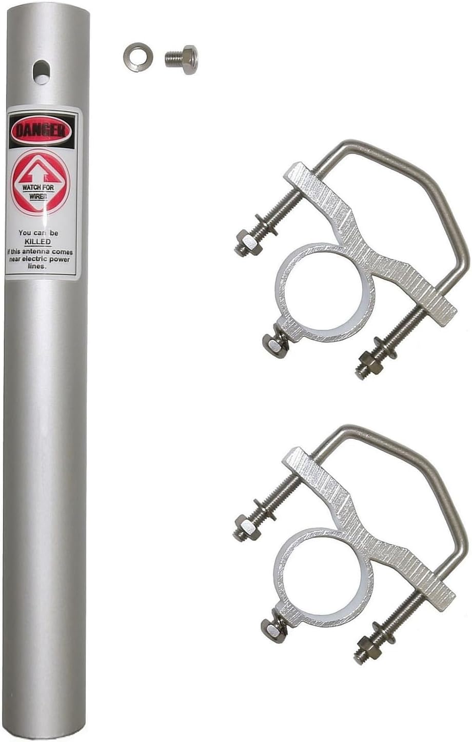 Tram® 18-Foot Black CB Base Antenna with 26 MHz to 31 MHz 5.75 dBd Gain