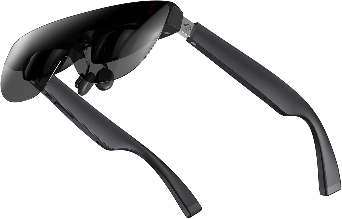 AiRA XR/AR Glasses with 160" 45°FOV 120Hz 5000 Nits, Myopia Adjust, Ultra-Wide Resolution Video Display Glasses for iPhone 17/16/15, Steam Deck, ROG, Switch, Mac, PC, Android & iOS, Black