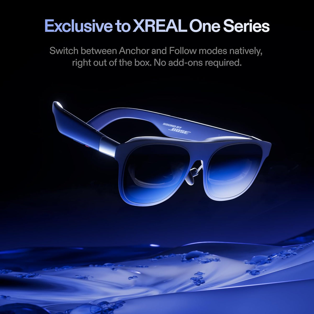 XREAL 1S AR/XR Glasses, 500" Virtual Screen Smart Glasses with 52° FOV, Native 3DoF, REAL 3D, Powered by X1 Chip, Supports All USB-C DP Devices Including iPhone 17/16 and Handhelds, like ROG/SteamDeck