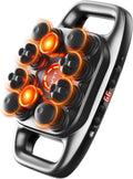 VTT 10 Head Massage Gun with Heat, Large Surface Percussion Massager, Dual Metal Heated Nodes (113°F), 10 Speeds & 3 Modes, Deep Tissue Muscle Relaxation for Back, Neck, Shoulders & Legs