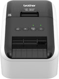 Brother QL-800 High-Speed Professional Printer, Plug & Label Feature, Genuine DK Pre-Sized, Multi-System Compatible – Black & Red Printing Available (Required USB Cable Included)