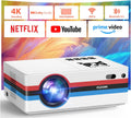 Compatible with Netflix, 2000 ANSI Smart Projector with WiFi 6 and Bluetooth 5.3, Electric Focus Auto Keystone, Native 1080P Outdoor Movie Projector with PrimeVideo/YouTube, for HDMI/USB/iOS/Android