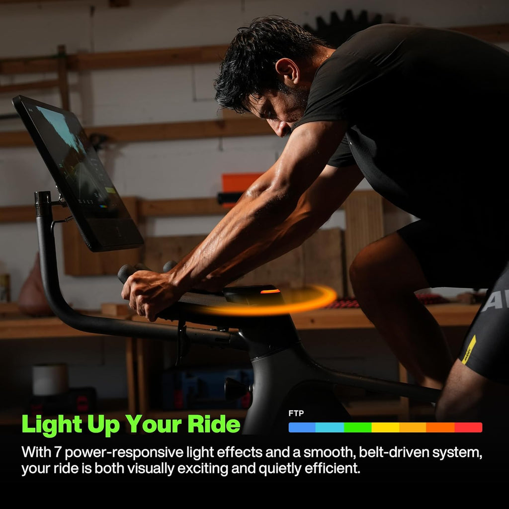 Speediance VeloNix Exercise Bike, Smart AI Fitness Bike with Personalized Fitness Courses & Online Cycling Coaching, 21.5" Screen, Solid Design, Low-Noise Cycling Bike, Stationary Bikes for Indoor Gym
