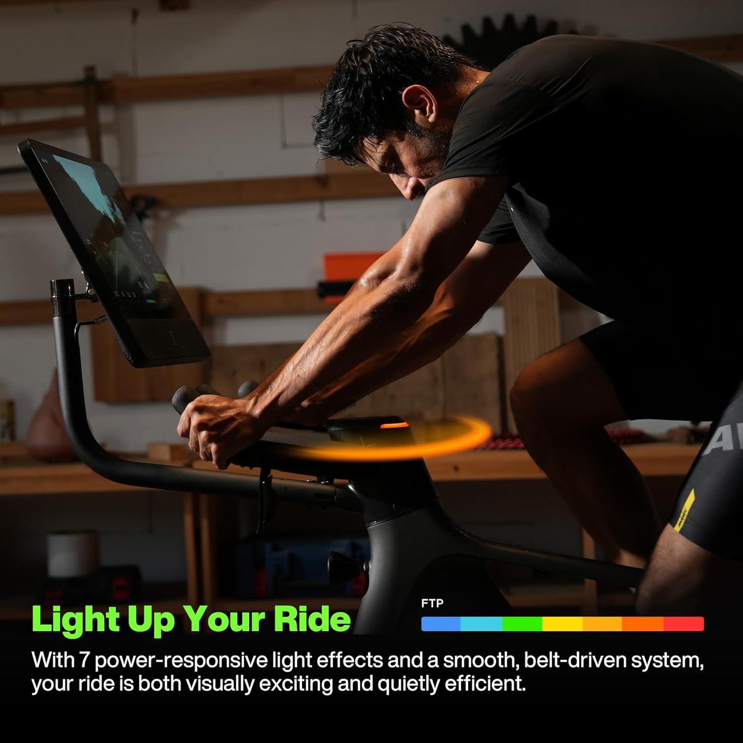Speediance VeloNix Exercise Bike, Smart AI Fitness Bike with Personalized Fitness Courses & Online Cycling Coaching, 21.5" Screen, Solid Design, Low-Noise Cycling Bike, Stationary Bikes for Indoor Gym