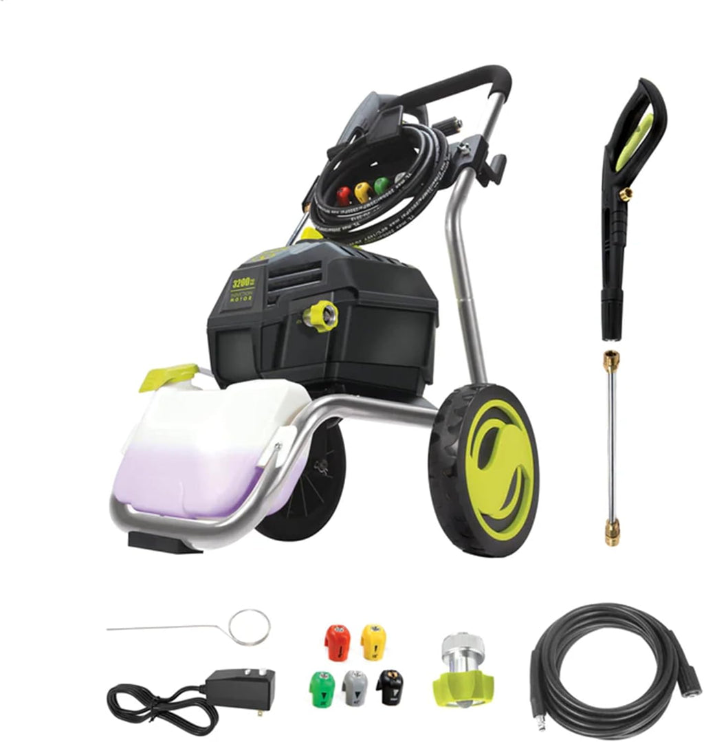Sun Joe SPX4800 14.9-Amp Electric Pressure Washer, w/ 5 Quick-Connect Tips, Detergent Tank, Cleans Cars, Fences, Patios, Decks, Sidewalks & More