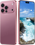 17 PMAX 12GB+512GB Smartphone Unlocked Cell Phone,6.99" HD Screen Android 15 5G Phones,Battery 7000mAh Unlocked The Phone,Fingerprint Button Unlock/GPS/Face ID/Dual SIM/5G (Rose Gold)