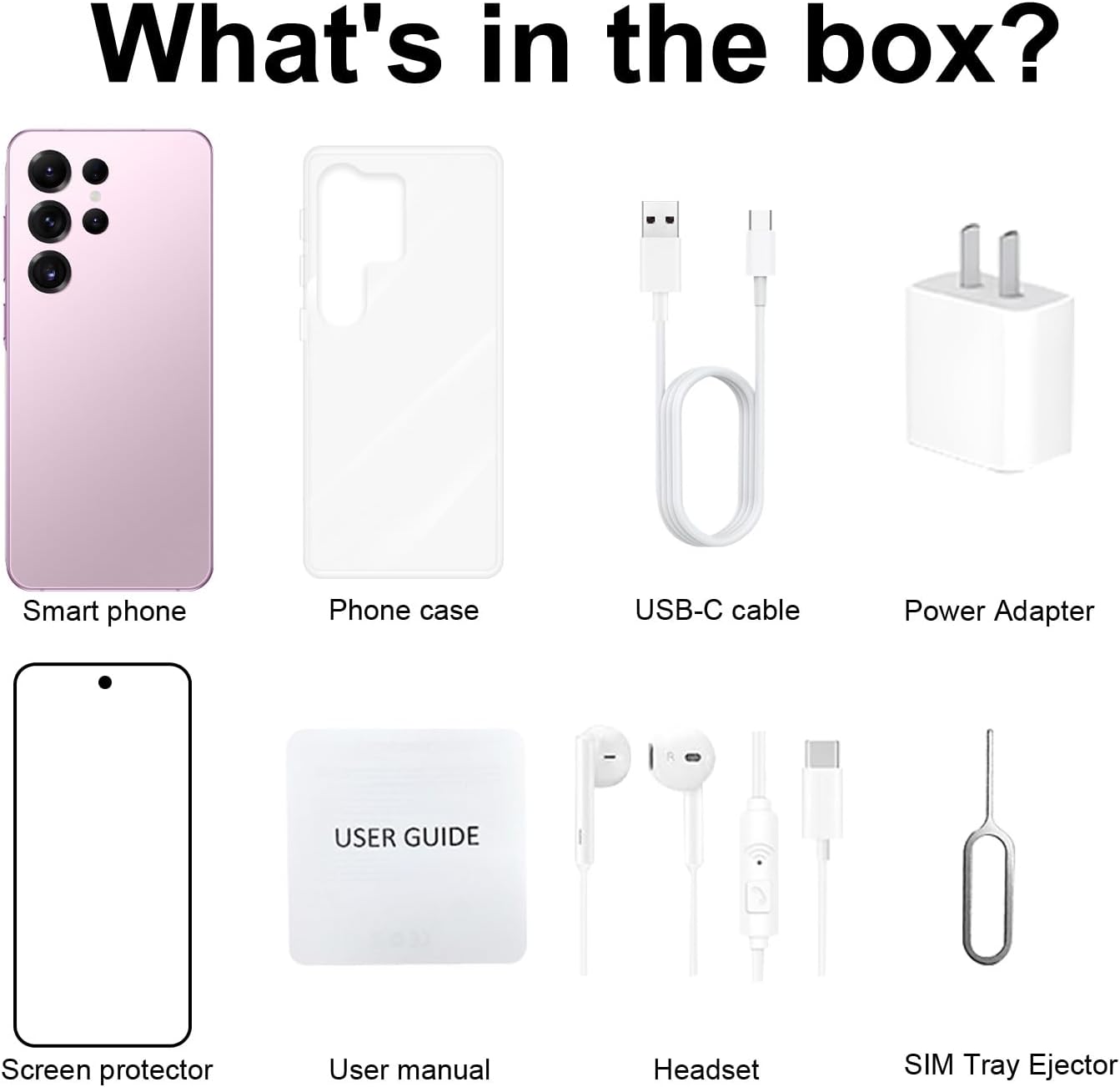 Unlocked Cell Phones,X25 Ultra Unlocked Android Smart Phone,Dual SIM 5G Mobile Phones,8+128GB with 128GB Memory Card,Fast Processor,6800mAh Battery Super Endurance,6.8"HD Display(Sakura Pink)