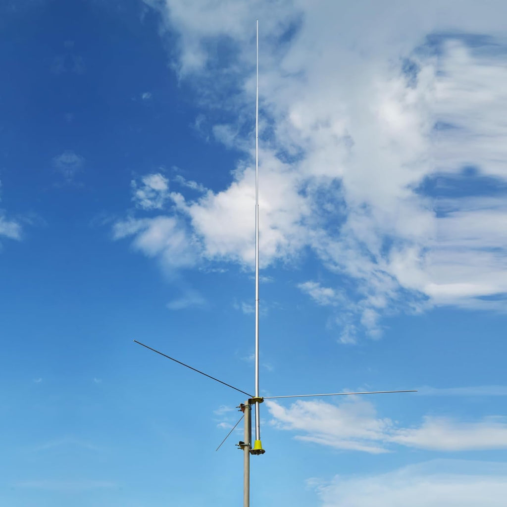26~28MHz CB Base Station Antenna,20 ft. 100W Aluminum Alloy Omni-Directional Outdoor Antenna for Cobra Midland Uniden President CB Radio Transceivers