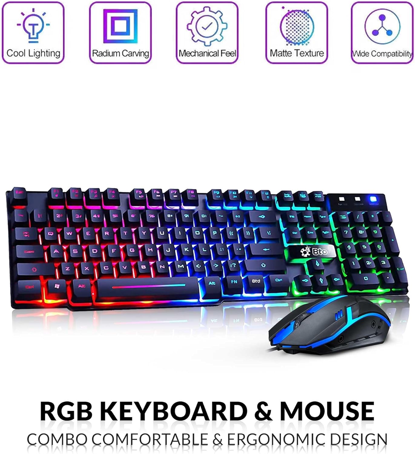 Dell RGB Gaming Desktop Computer PC - Intel Core i5-6500 - 16GB RAM - 512GB SSD - GeForce GTX 1050 Ti - RGB Keyboard & Mouse - WiFi - Windows 11 Pro (Renewed)