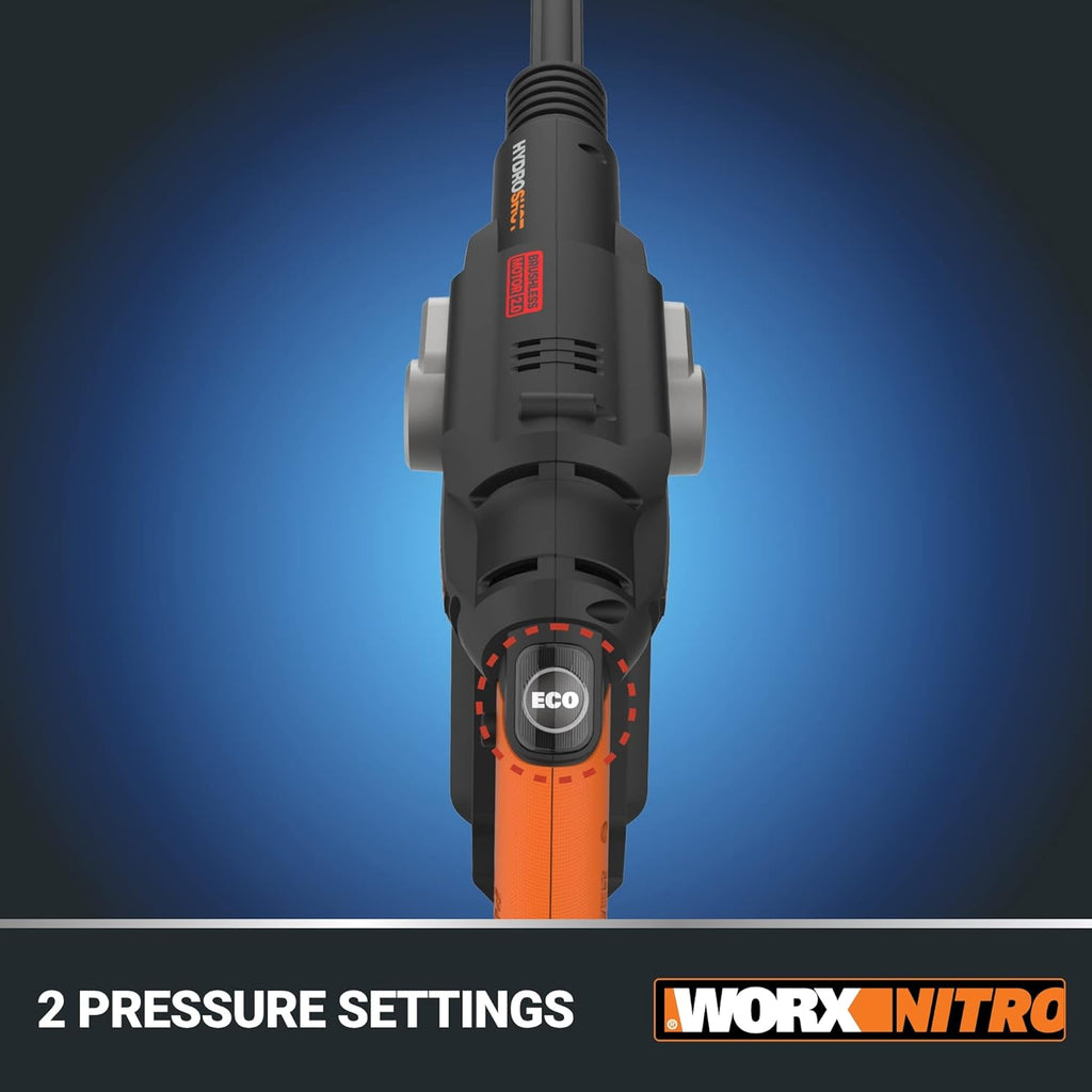 Worx NitroHydroshot20V 710PSI Light-DutyElectric Pressure Washerwith Brushless Motor Cordless, Lightweight, 5-in-1Portable Power Cleaner, Power Share Compatible – Battery & Charger Included