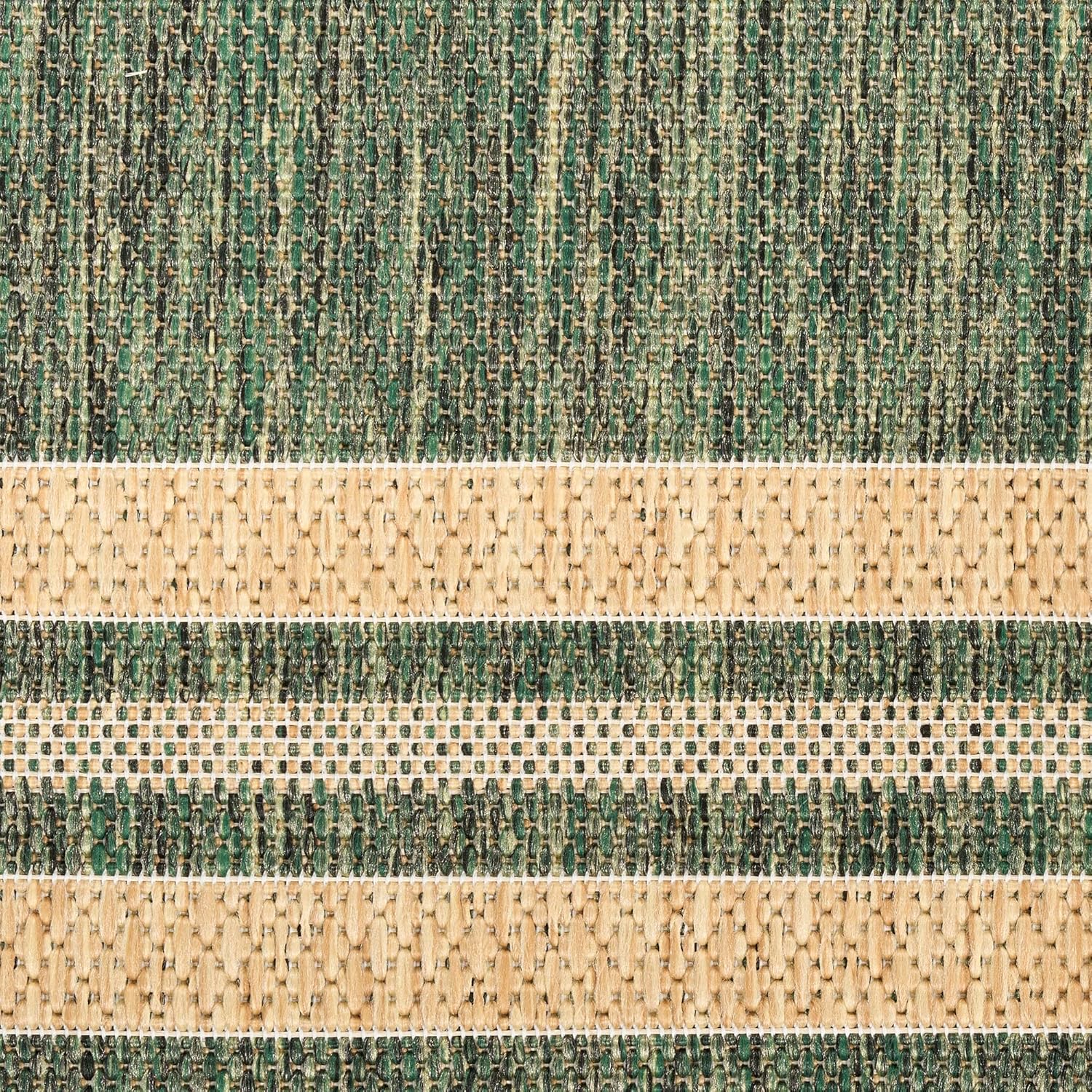 Nourison Home Horizon Indoor/Outdoor Green 10' x 14' Area Rug - Easy Clean, Non Shedding, Bed Room, Living Room, Dining Room, Kitchen (10' x 14')