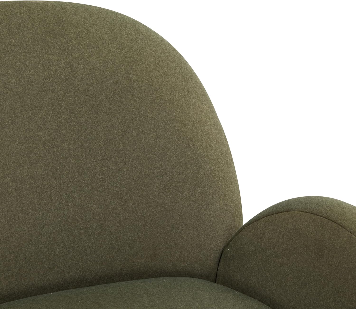 SAFAVIEH Couture Collection Paolini Olive Green & Antique Gold Metal Base Accent Chair