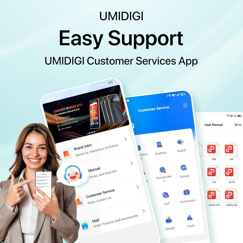 UMIDIGI Unlocked Phone,G9T Android 14 Cell Phone,8(4+4)+256GB 1TB Octa-Core,6.75" HD+ Smartphone,5000mAh,AI Face & Fingerprint Unlock,4G Dual SIM Phone,GPS,FM Radio,Unlocked Android Phones