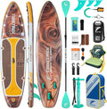 11'/11'6" x 33"/34" x 6" Inflatable SUP Paddle Board – Extra-Wide, Stable Stand Up Paddle Board with Premium Full Accessory Set for Adults & Youth