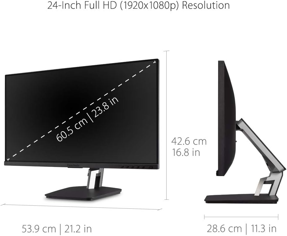 ViewSonic TD2455 24" 1080p IPS 10-Point Multi Touch Screen Monitor (Renewed)