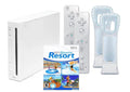 Wii Console System with Wii Sports Resort Game, Wii Fit Game, Balance Board, and 2 MotionPlus Attachments (Renewed)