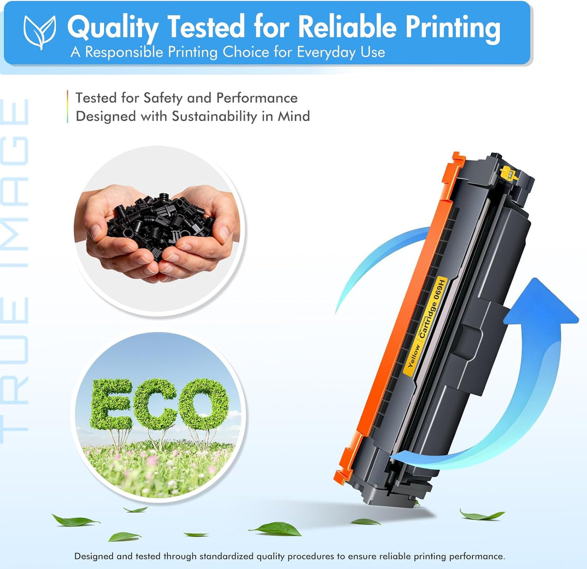 069H 069 Toner Cartridge Set MF753Cdw MF750C Replacement for Canon MF753Cdw 069 069H Toner Cartridges for Canon Color ImageCLASS LBP674C Series MF751Cdw LBP674Cdw M753 M751 Printer Ink B/C/Y/M 4 Pack