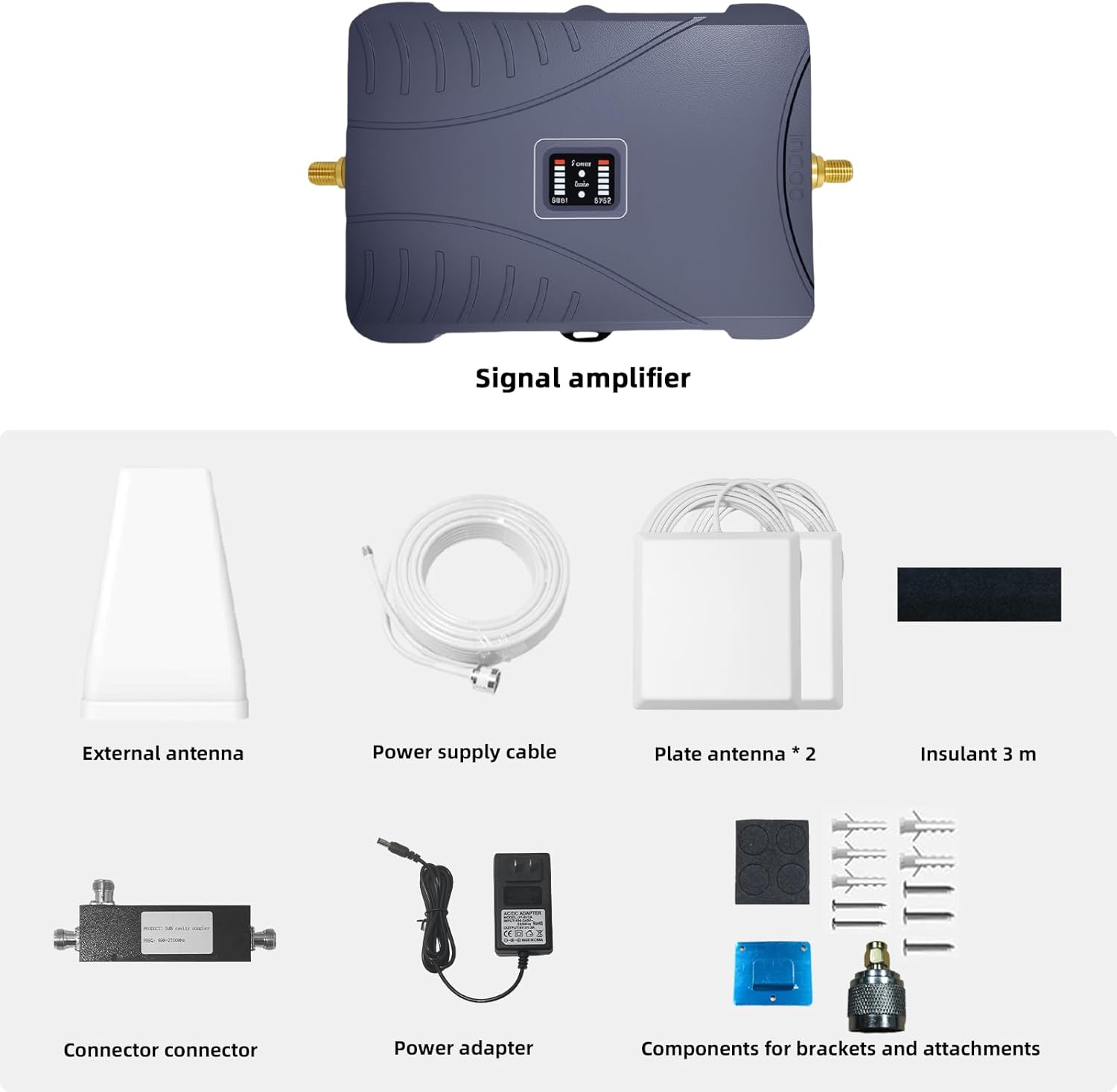 Cell Phone Booster for Home & Multi-Room,Up to 7,000 sq ft,Cell Phone Signal Booster for Band 5/12/13/17,Boost 5G 4G Data for All U.S. Carriers FCC Approved Cell Signal Booster