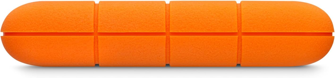 LaCie Rugged Mini, 2TB, 2.5", Portable External Hard Drive, for PC Mac iPad and iPhone, Data Rescue Service (LAC9000298)