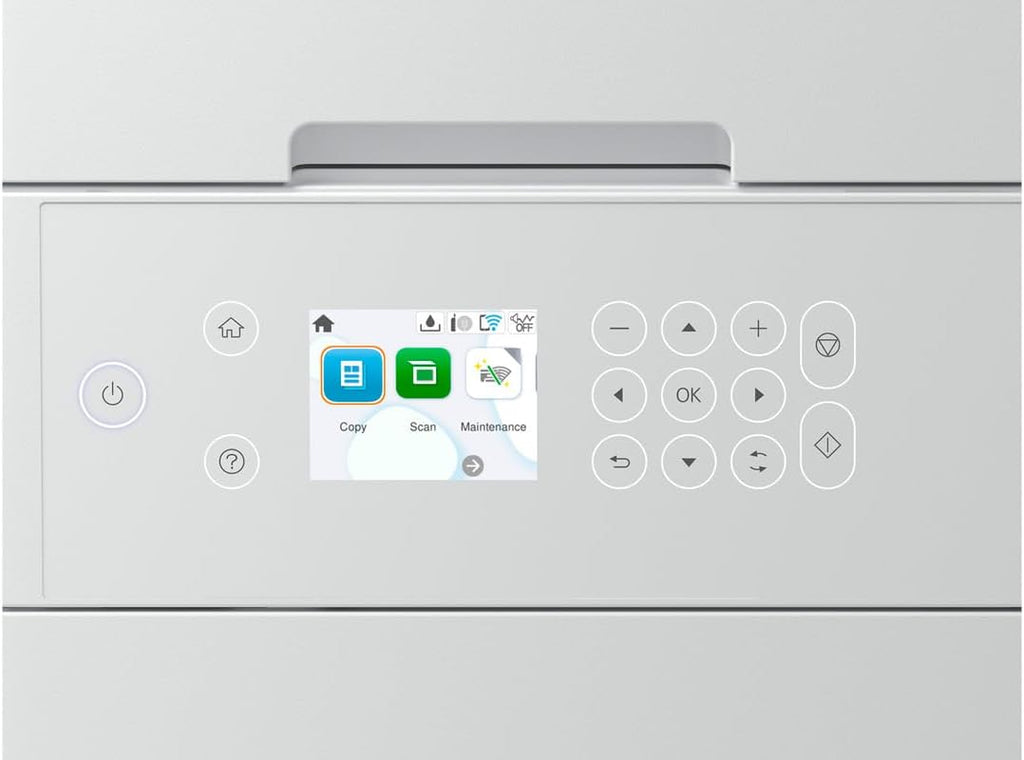 Epson EcoTank ET-3943 Wireless All-in-One Color Supertank Printer, Refillable Tanks, 2.4" Color Display, Auto Document Feeder, Auto Duplex Print/Copy, Scan, 250-Sheet Paper Tray – White
