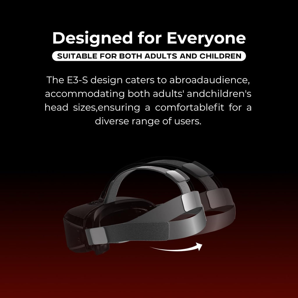 DPVR E3S Softstrap Virtual Reality Headset, VR Set for Business of Egg Seats Headset, VR Simulator Riders, Moto, Time Machine 6 Seats and VR Flying, VR Headsets Not for Personal User