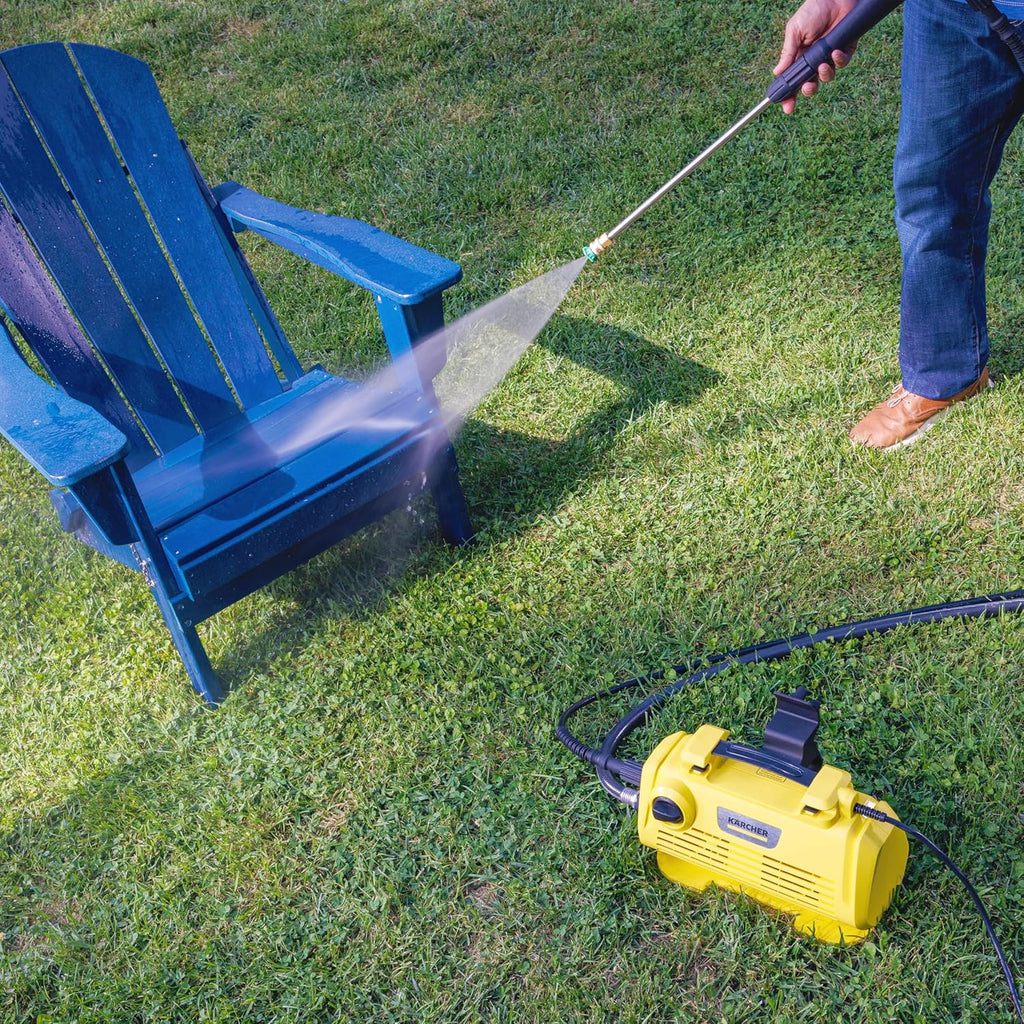 Kärcher K 2 Horizontal 1700 PSI Portable Electric Pressure Washer for Compact Home and Vehicle Cleaning