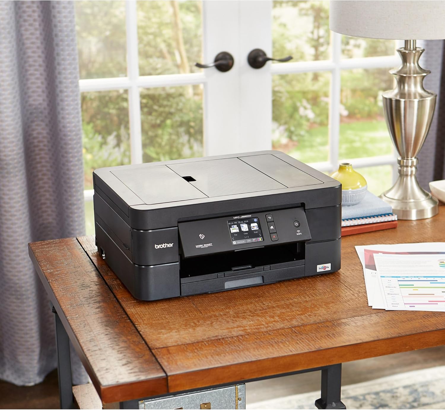 Brother Wireless All-In-One Inkjet Printer, MFC-J895DW, Multi-Function Color , Duplex Printing, NFC One Touch to Connect Mobile Printing, Amazon Dash Replenishment Enabled