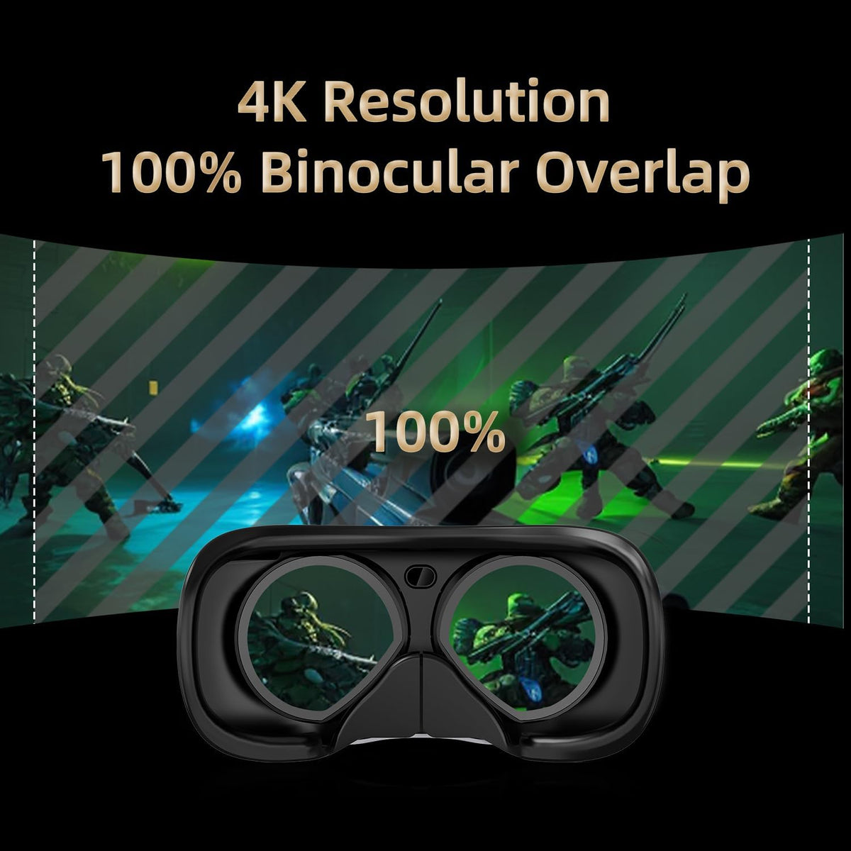DPVR E4 VR Headset - PCVR Virtual Reality Headset for PC Games with Controller, Compatible with SteamVR