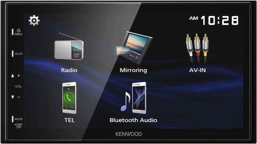 KENWOOD DMX150BT 6.8" Capacitive Touchscreen Digital Multimedia Receiver – Bluetooth, USB Mirroring for Android, Rear Camera Input, 13-Band EQ