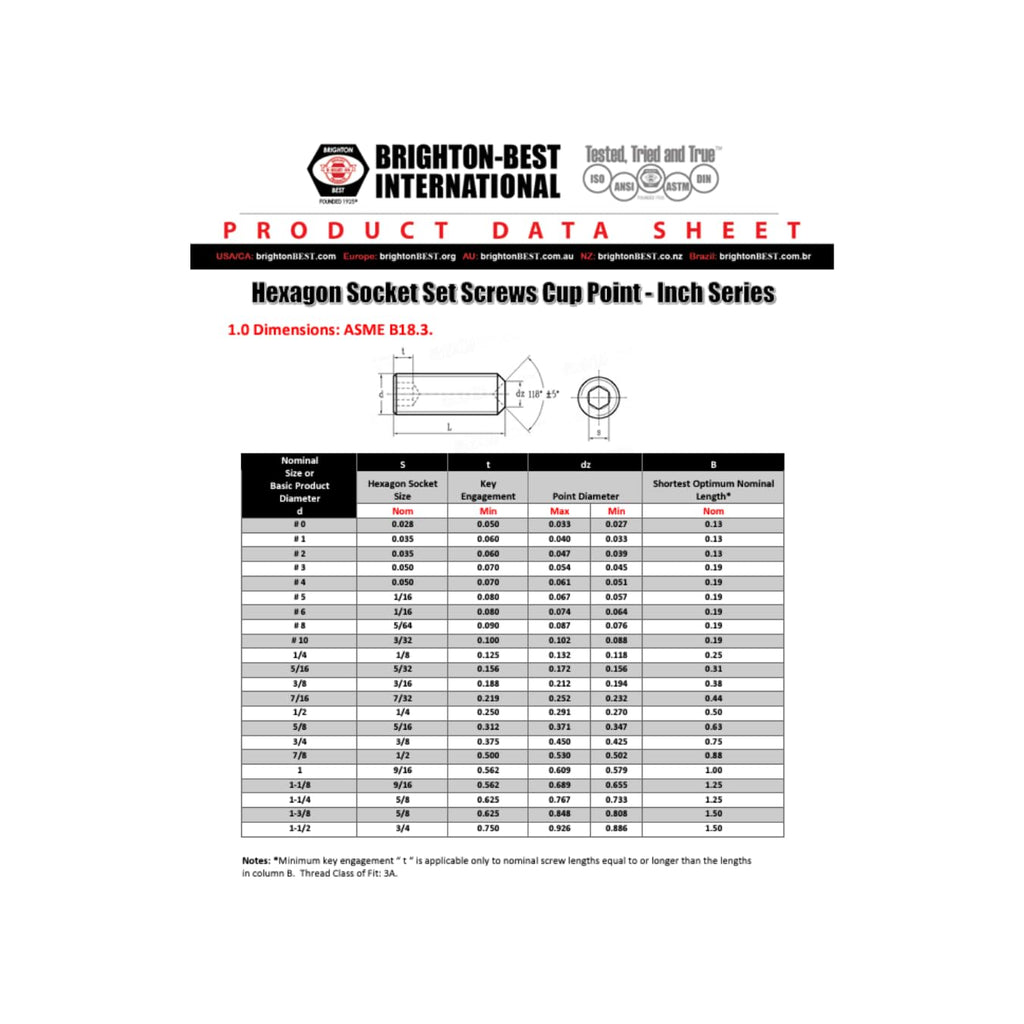 5/8"-18x5/8 Socket Set Screws, Cup Point, Fine, Alloy, Black Oxide, 25-Pack