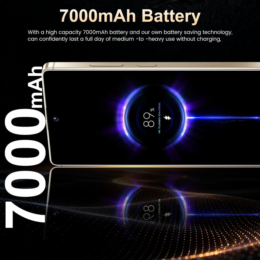 BDWJW I26 Ultra Smartphone, 6.99” 120Hz AMOLED, Snapdragon 8 Gen 4, 16GB RAM + 512GB ROM, 7000mAh Titanium Battery, 108+68MP Camera, Android 15, Dual SIM (Rose)