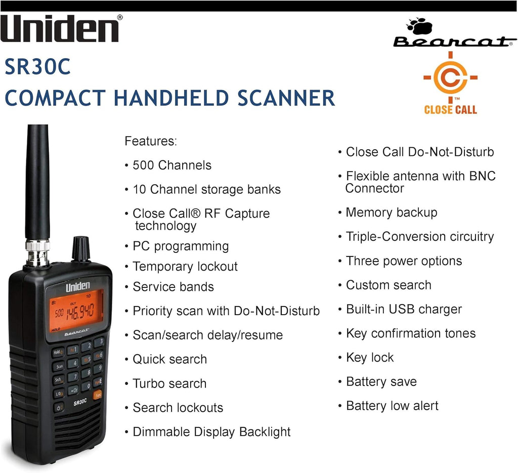 Uniden Bearcat Scanners and Alarm Clock Bundle