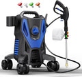 4800PSI PowerWasher with 4 Quick Connect Nozzles, Foam Cannon for Car, Lane, Patio Cleaning