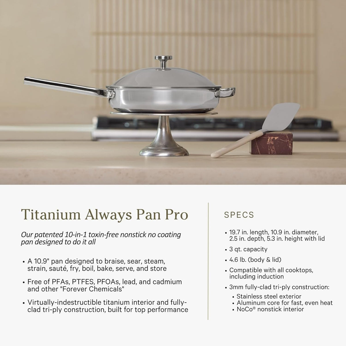 Our Place Titanium Pro Cookware & Bakeware Set | 15-Piece Non-toxic Nonstick Kitchenware with Titanium Always Pan Pro, Perfect Pot Pro, Minis & Ceramic Bakeware with Stovetop Griddle | Char