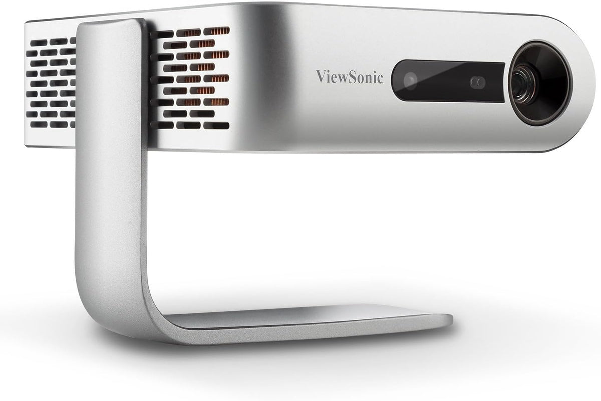 ViewSonic M1 Portable Projector with Dual Harman Kardon Speakers, HDMI, USB C and Built-in Battery (Renewed)