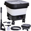 Portable Cordless Washer with 3.4Gal Tank, 580PSI, 7-Level Adjustable Sprayer, 360° Rotating Nozzle, 23FT Hose, 20000mAh Battery, Foldable Design with Wheels for Car, Camping, Garden