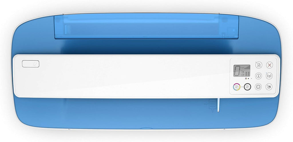 HP DeskJet 3755 Compact All-in-One Wireless Printer with Mobile Printing, HP Instant Ink & Amazon Dash Replenishment ready - Blue Accent (J9V90A) (Renewed)