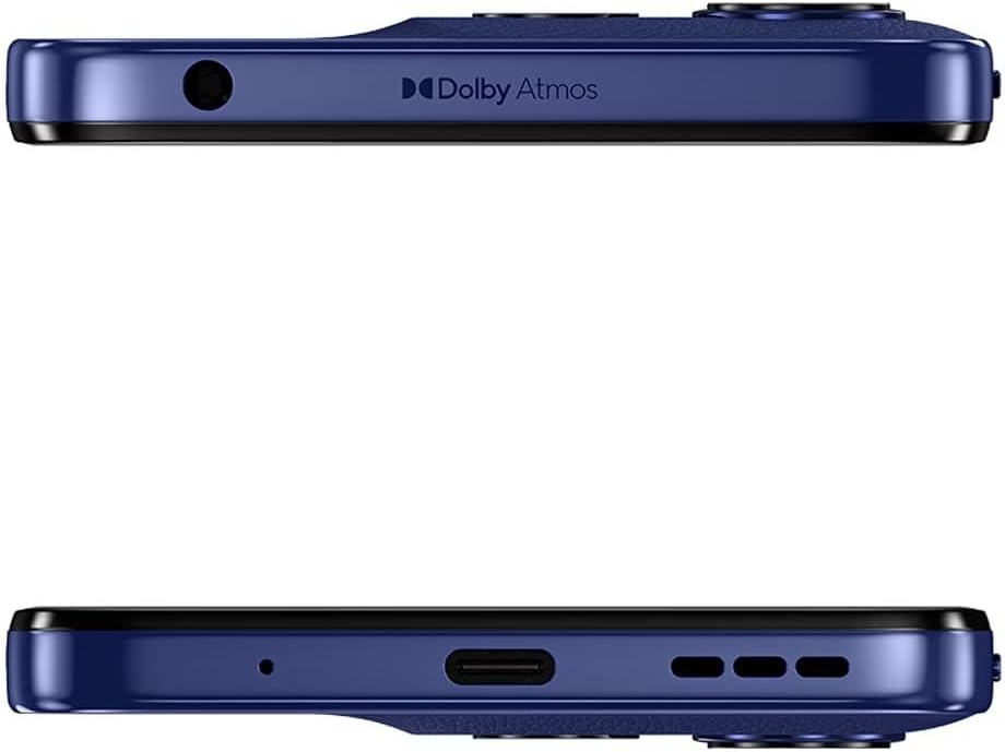 Motorola Moto G15 4G LTE (XT2521-2) 4+512GB Dual Sim | GSM Unlocked | International Model | for T-Mobile, Metro PCS, Mint, Ultra, & Tello - (Blue)
