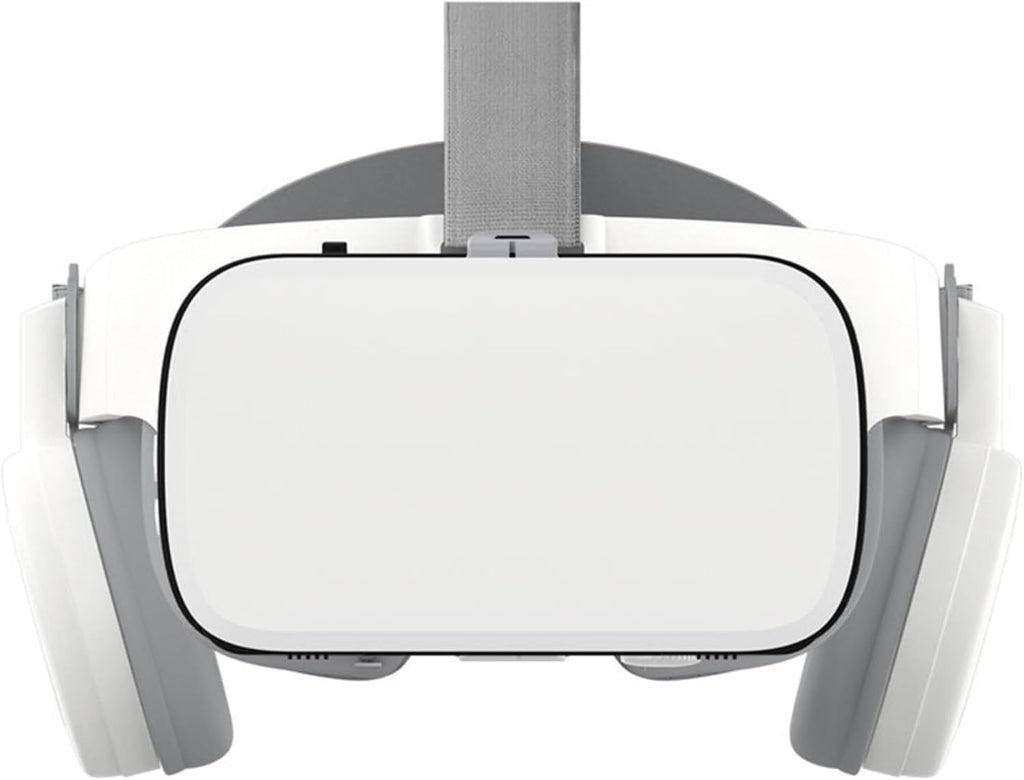 Phone VR Headset, Virtual Reality Glasses Goggles Compatible with iPhone 17 16 15 14 13 12 Pro Samsung Galaxy S24 S23 S22 S21 VR Goggles w/Wireless Headphones for Adults & Kids, White