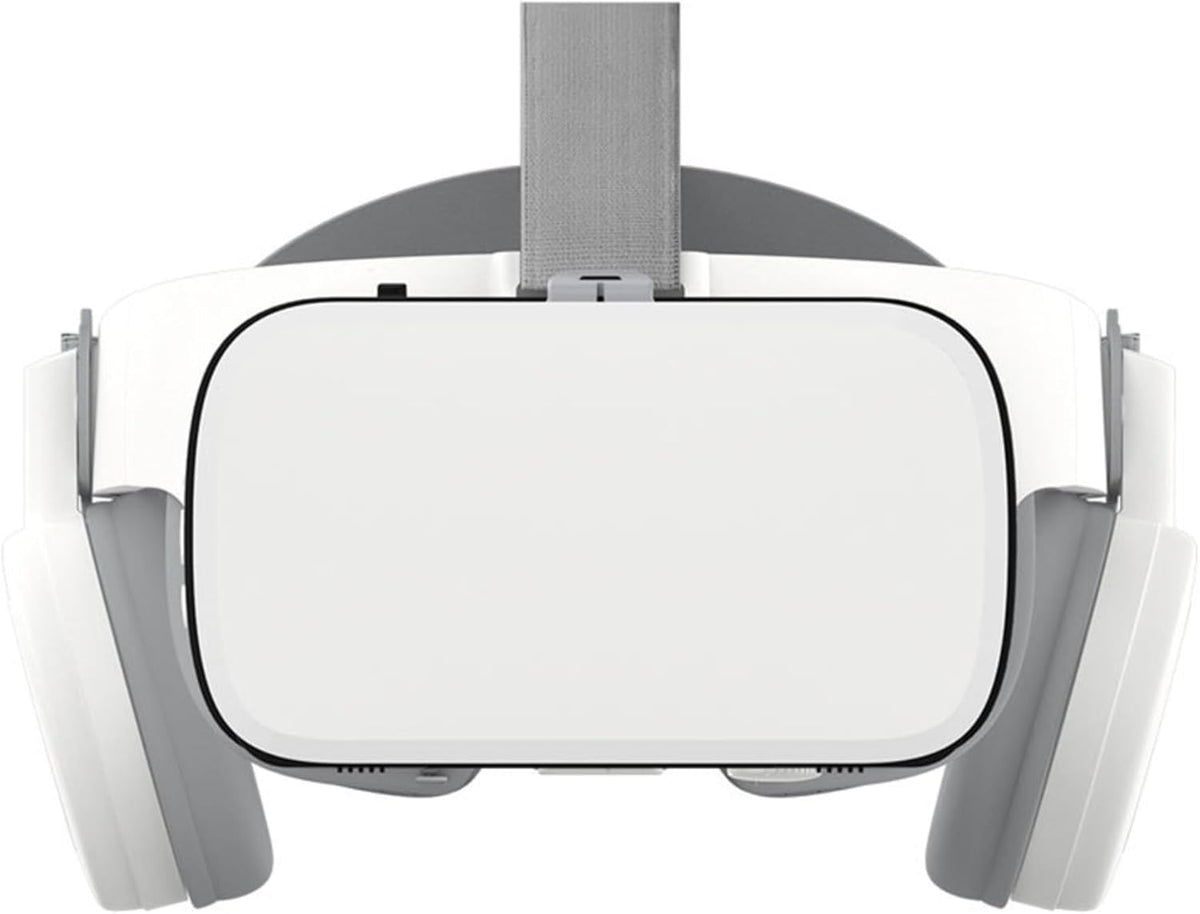 Phone VR Headset, Virtual Reality Glasses Goggles Compatible with iPhone 17 16 15 14 13 12 Pro Samsung Galaxy S24 S23 S22 S21 VR Goggles w/Wireless Headphones for Adults & Kids, White