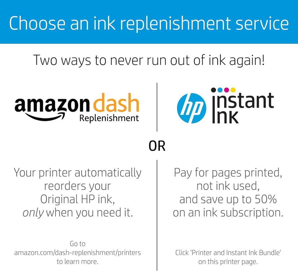 HP OfficeJet Pro 8210 Wireless Color Printer, HP Instant Ink & Amazon Dash Replenishment ready (D9L64A) (Renewed)