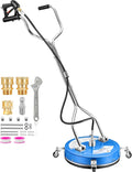 M MINGLE 18” Pressure Washer Surface Cleaner, 4500 PSI Surface Cleaner Power Washing, Pressure Washer Accessories for Driveways, Concretes, Patios, Sidewalks