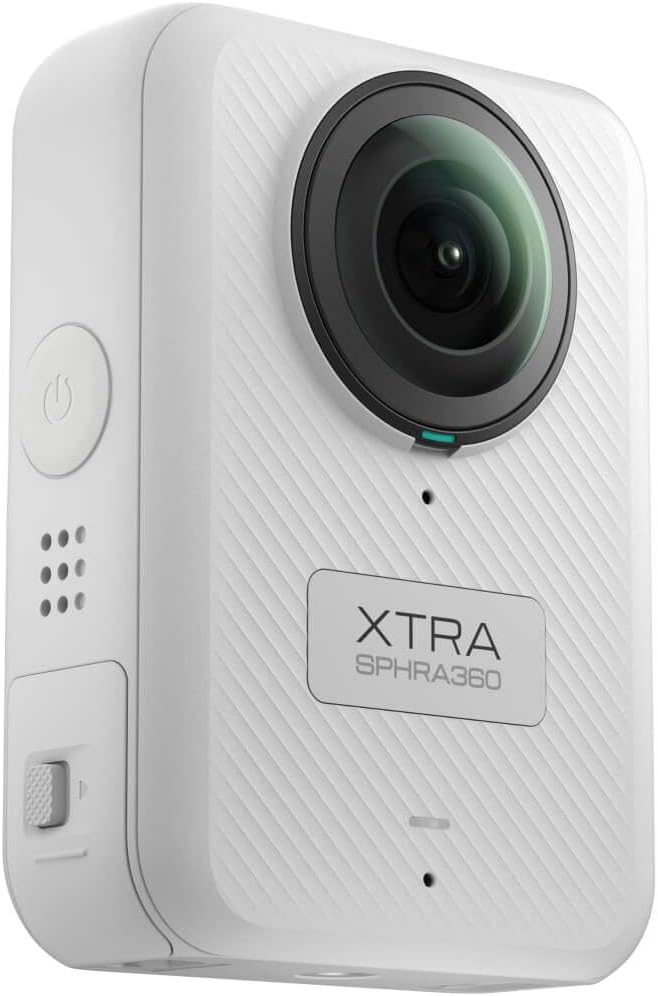 Xtra 360 Camera, 8K Panoramic Video, 1-Inch Sensor Equivalent, 100MP High Resolution, Waterproof Action Camera, 105GB Built-in Storage, Bullet Time, Broad Compatibility, Vlog