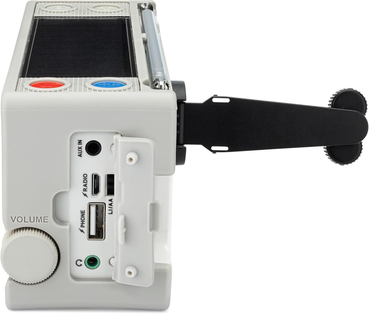 C. Crane CCRadio Solar with Bluetooth Receiving, Emergency Crank NOAA Weather AM/FM– Multi Powered Radio - Built in LED Flashlight and Cellphone Charger