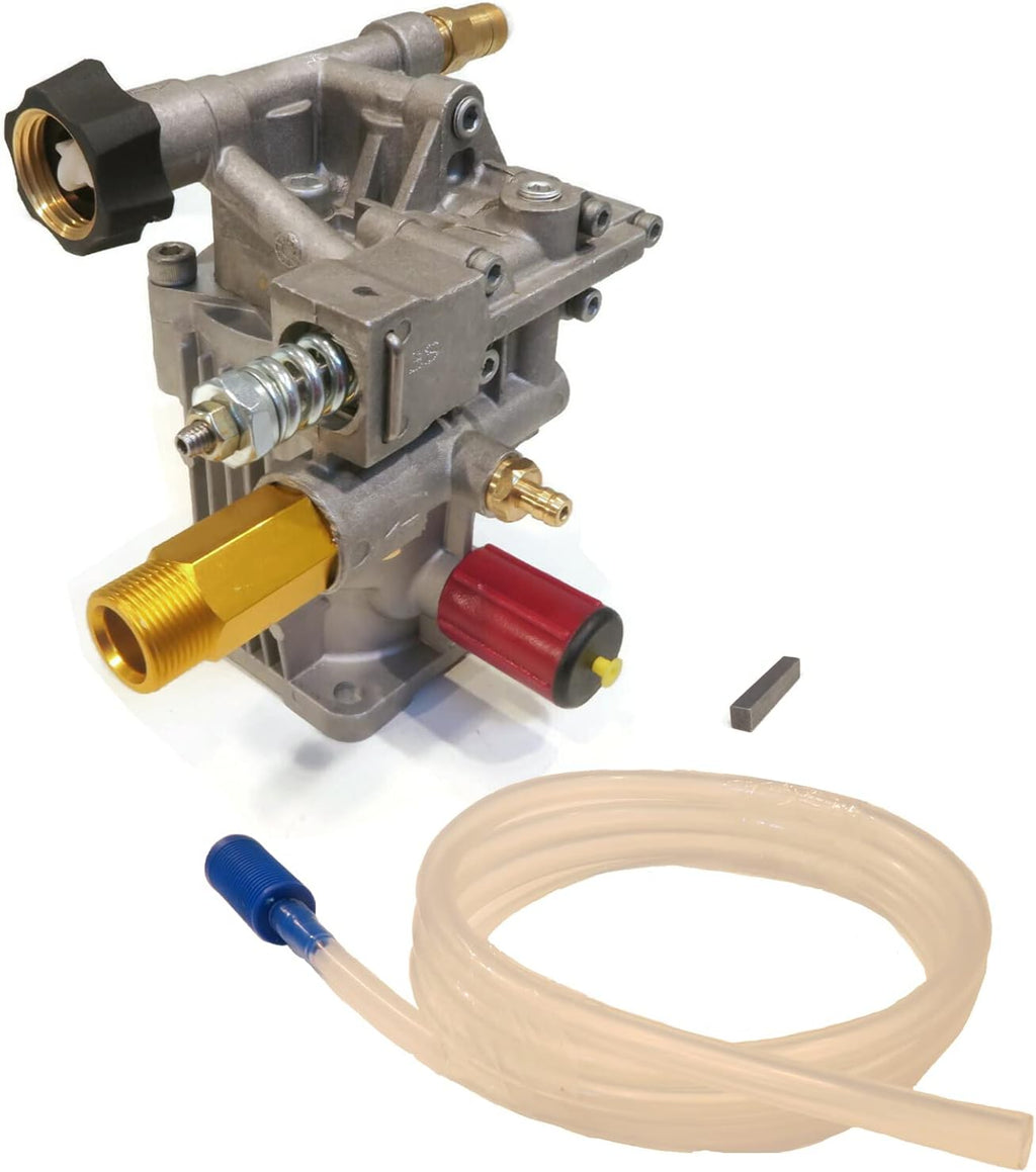 Himore | 2600 PSI 2.4 GPM 7/8" Horizontal Shaft with Keyway, 2.4G26 Pressure Washer Pump, fits many Makes & Models with Honda GC160 Horizontal Engines