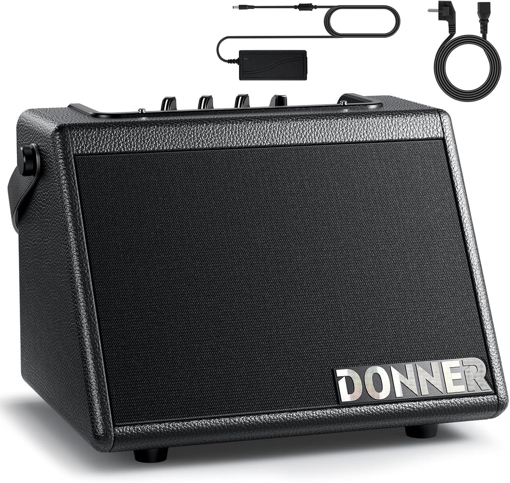Donner Mini Electric Drum Amp 20W, Wireless Electronic Drum Amplifier Keyboard Speaker DDA-20 Portable for Home Practice