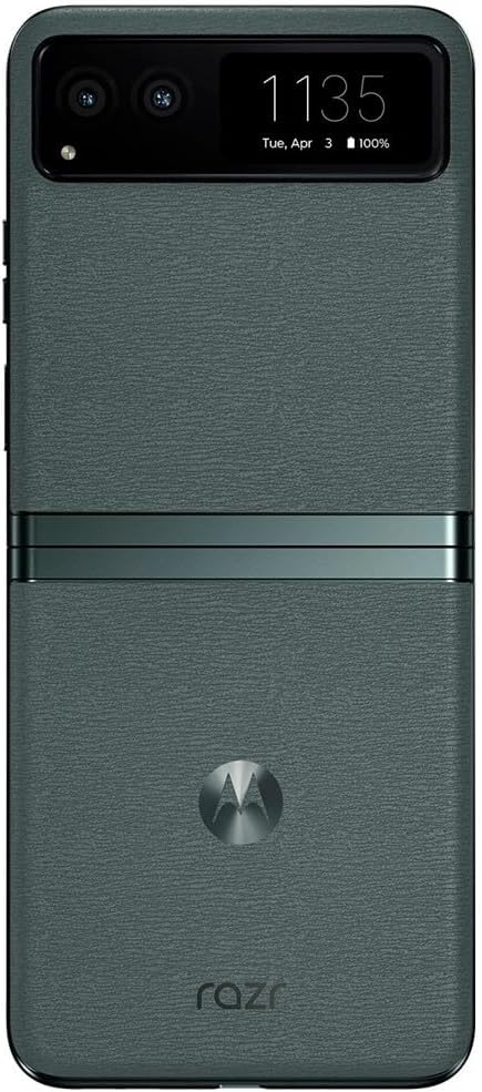 Motorola Moto Razr 40 5G 2023 (128GB, 8GB) 6.9" Foldable AMOLED, Snapdragon 7 Gen 1, Android 13 (T-Mobile Unlocked for Verizon, Metro, Boost, Global 4G) XT2323 (Sage Green) (Renewed)