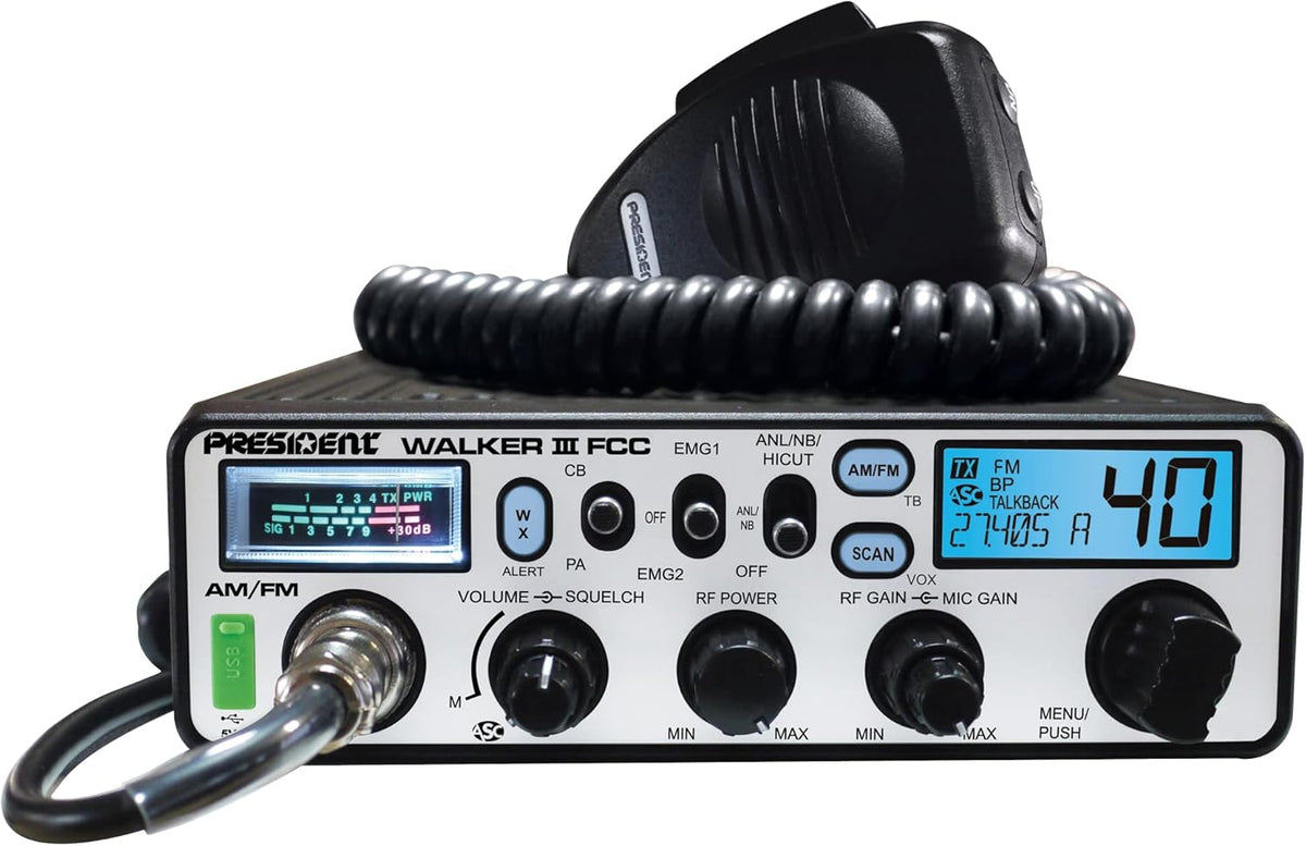 President Walker III FCC AM/FM CB Radio