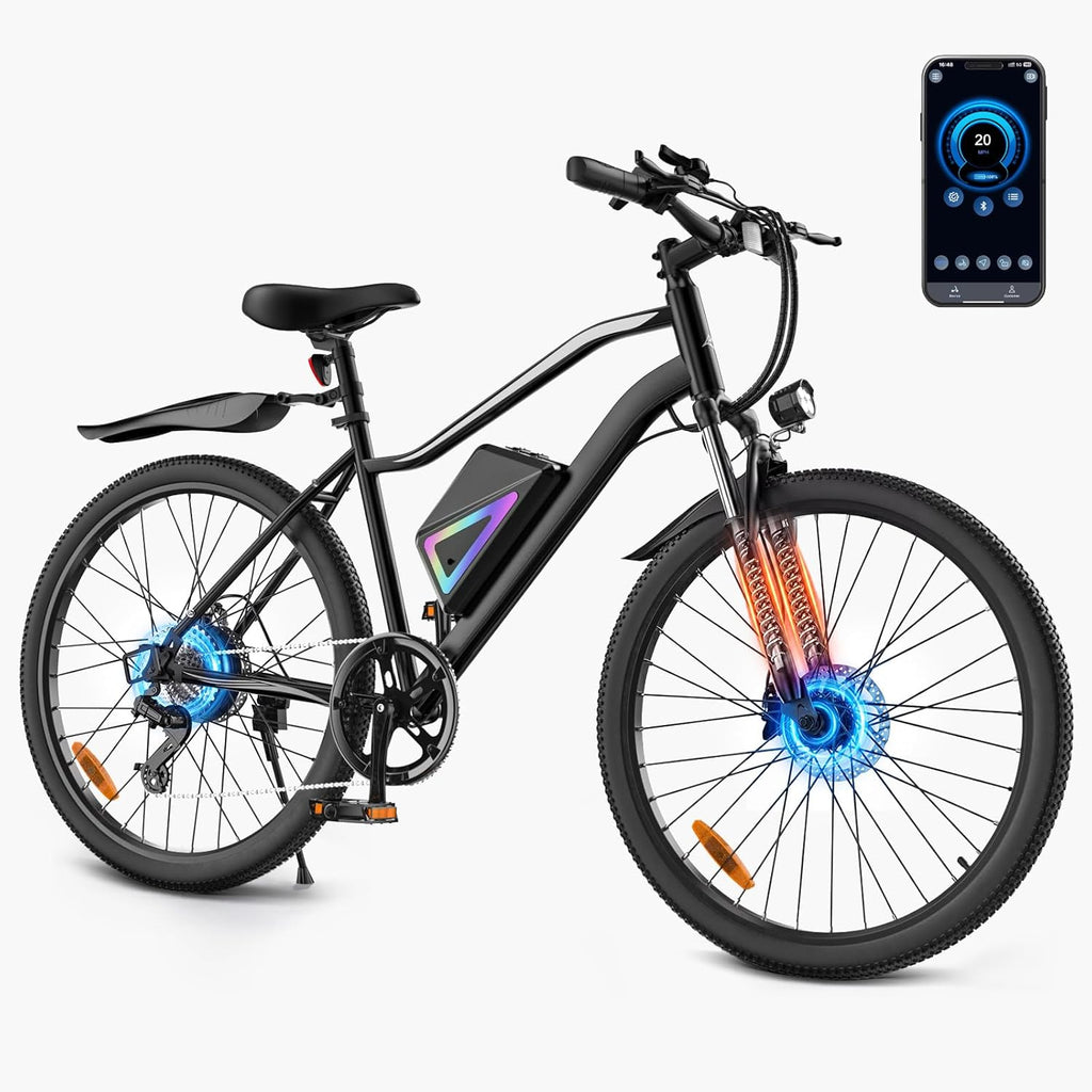 Electric Bike for Adults/Teens, 14" Foldable Commuter Ebike & 26" Electric Mountain Bike, 1500W/1000W Peak Motor Electric Bicycle for Commuting, 15/30/40 Miles Range 36V Battery
